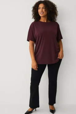 Ellos Toppe & Tank-Toppe>Plus collection Top med brede ærmer brun