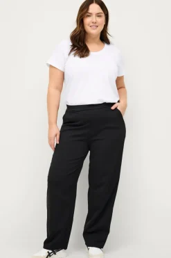 Ellos Basistøj>Plus collection Top med rund hals Hvid