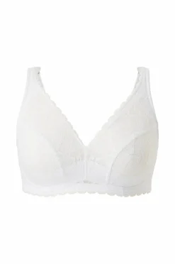 Ellos Plus collection Blød BH med blondedetaljer Hvid
