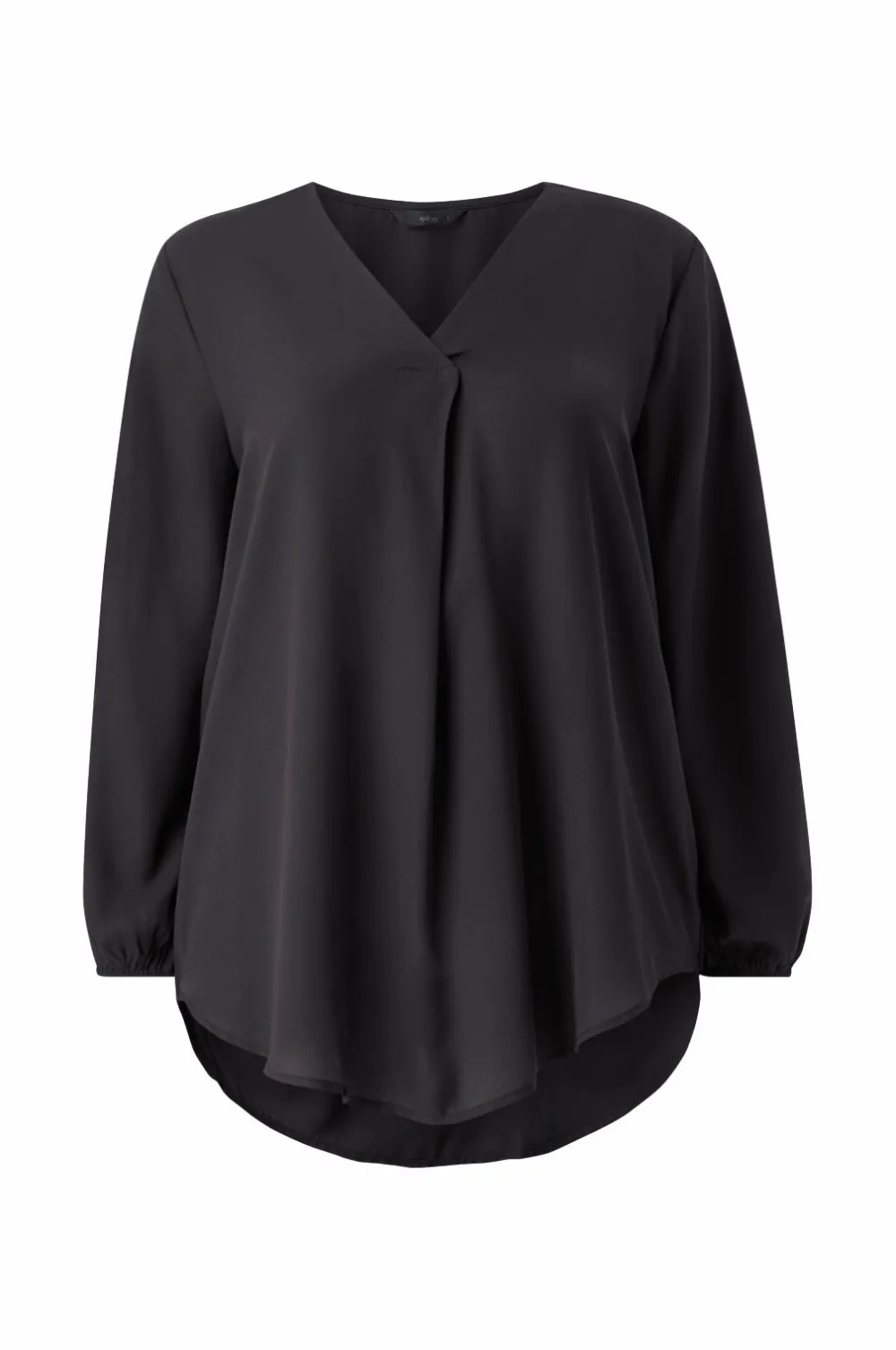 Ellos Tunikaer|Toppe & Tank-Toppe>Plus collection Tunika med v-hals sort