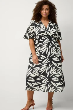 Ellos Plus collection Kjole Signe Sortmønstret New