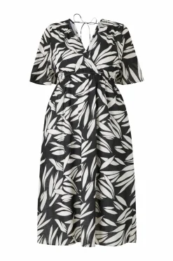 Ellos Plus collection Kjole Signe Sortmønstret New