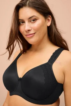 Ellos Plus collection Bh med bøjler Savannah Sort Outlet