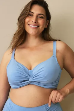 Ellos Bikinier & Bikinidele>Plus collection Bikini-BH med bøjle Blå