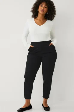 Ellos Plus collection Bukser med tilspidsede ben Sort New