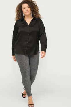 Ellos Tights & Leggings>Plus collection Leggings Lana Sortsølvfarvet