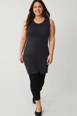 Ellos Toppe & Tank-Toppe>Plus collection Undertrøje i bomuld/viskose Sort