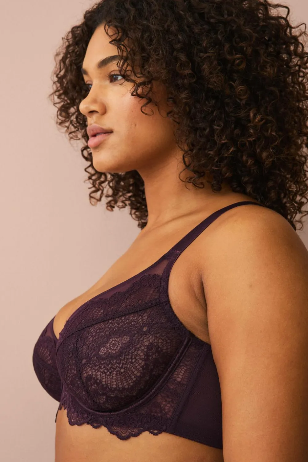 Ellos Plus collection Bh med bøjler i blonde lilla