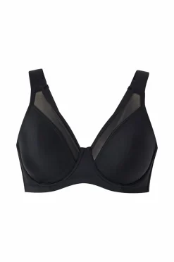 Ellos Plus collection Bh med bøjler med formede skåle Sort Hot