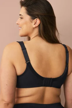 Ellos Plus collection Bh med bøjler med formede skåle Sort Hot