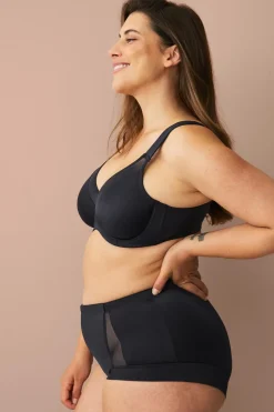 Ellos Plus collection Bh med bøjler med formede skåle Sort Hot