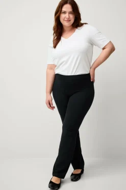 Ellos Plus collection Leggings med høj talje med en bootcut Sort Sale