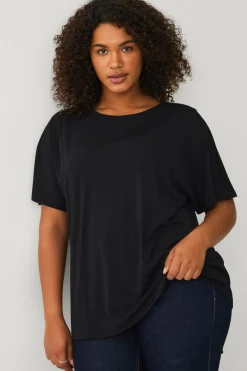 Ellos Plus collection Top med brede ærmer sort Best