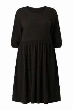 Ellos Plus collection Krøllet kjole sort Sale