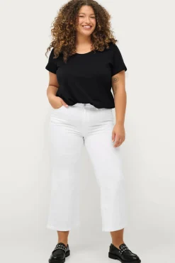 Ellos Jeans>Plus collection Jeans med ben med svaj Hvid