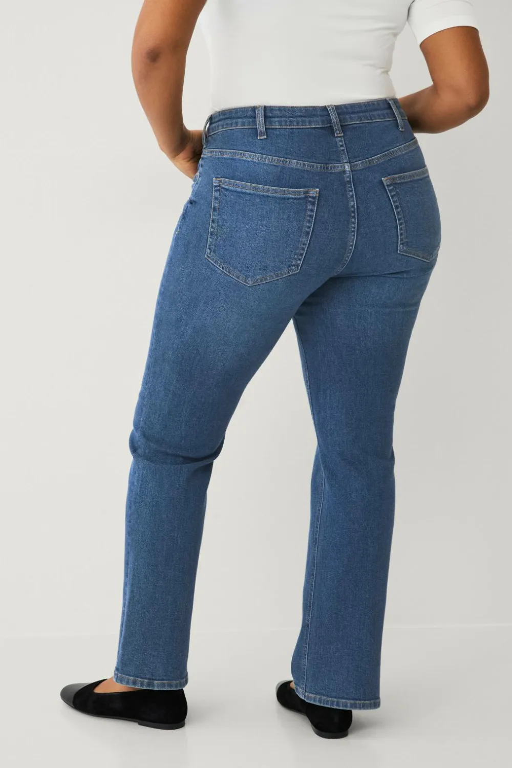 Ellos Jeans>Plus collection Bootcut jeans Mid blue