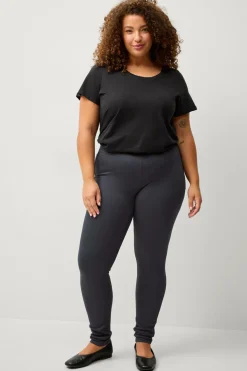 Ellos Basistøj|Tights & Leggings>Plus collection Treggings med høj talje Marine