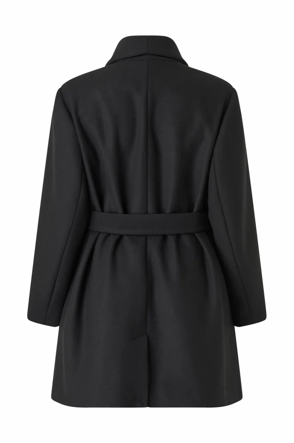 Ellos Jakker & Frakker>Plus collection Kappe med bindebælte sort