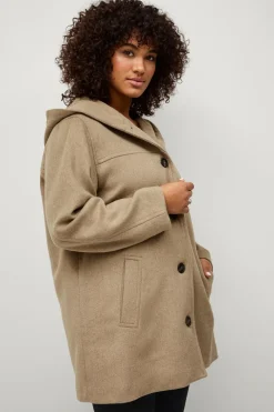 Ellos Jakker & Frakker>Plus collection Frakke i uldmiks Brun