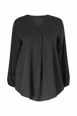 Ellos Plus collection Tunika med v-hals sort Best
