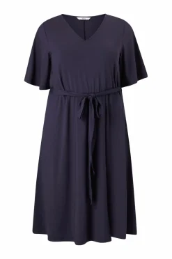 Ellos Plus collection Kjole Jonna Marine Outlet