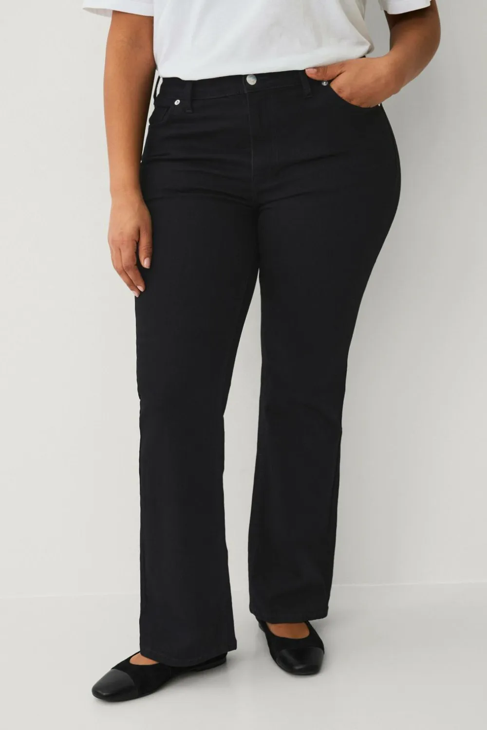 Ellos Plus collection Bootcut jeans Sort Hot