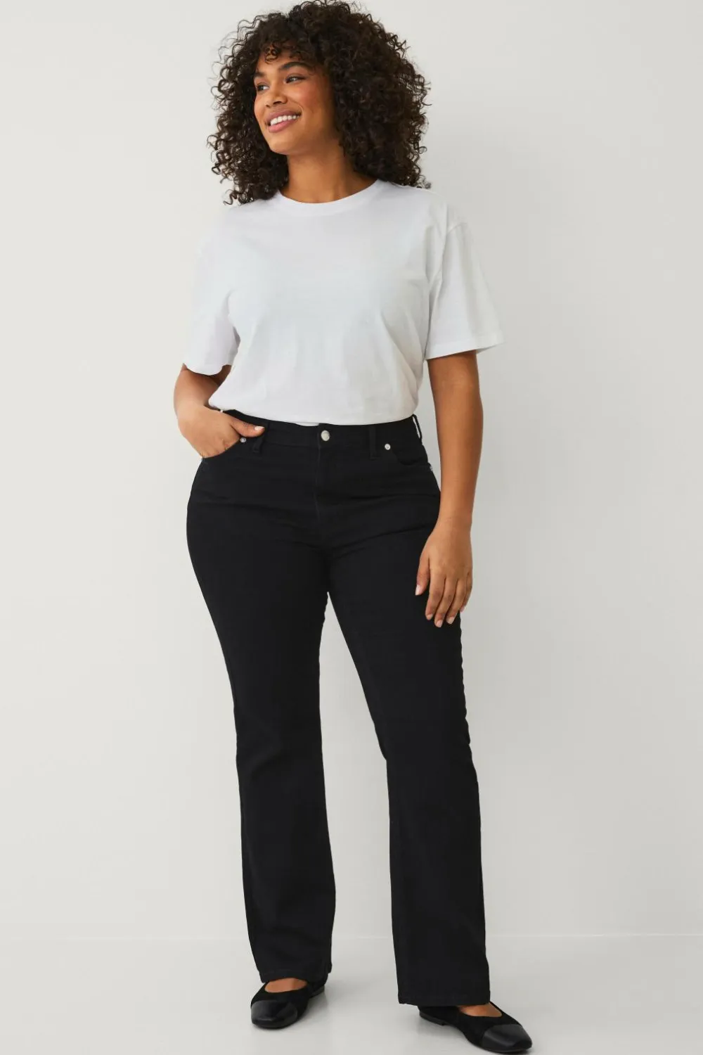 Ellos Plus collection Bootcut jeans Sort Hot