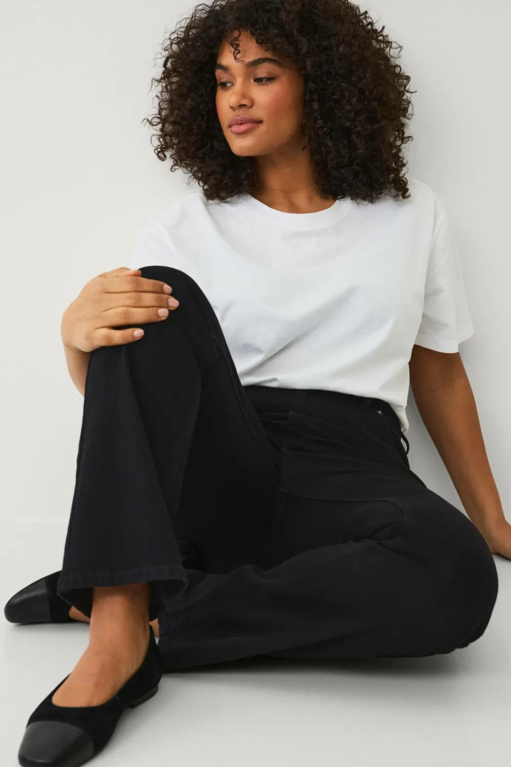 Ellos Plus collection Bootcut jeans Sort Hot