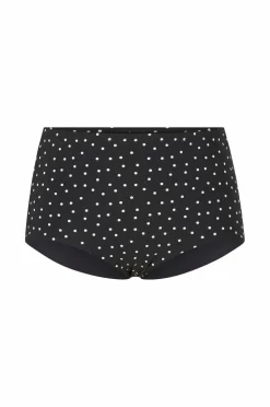 Ellos Plus collection Maxi Bikinitrusse med formende effekt Sort/hvidprikket Sale