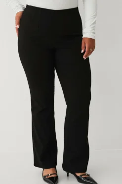 Ellos Bukser>Plus collection Bootcut-bukser sort