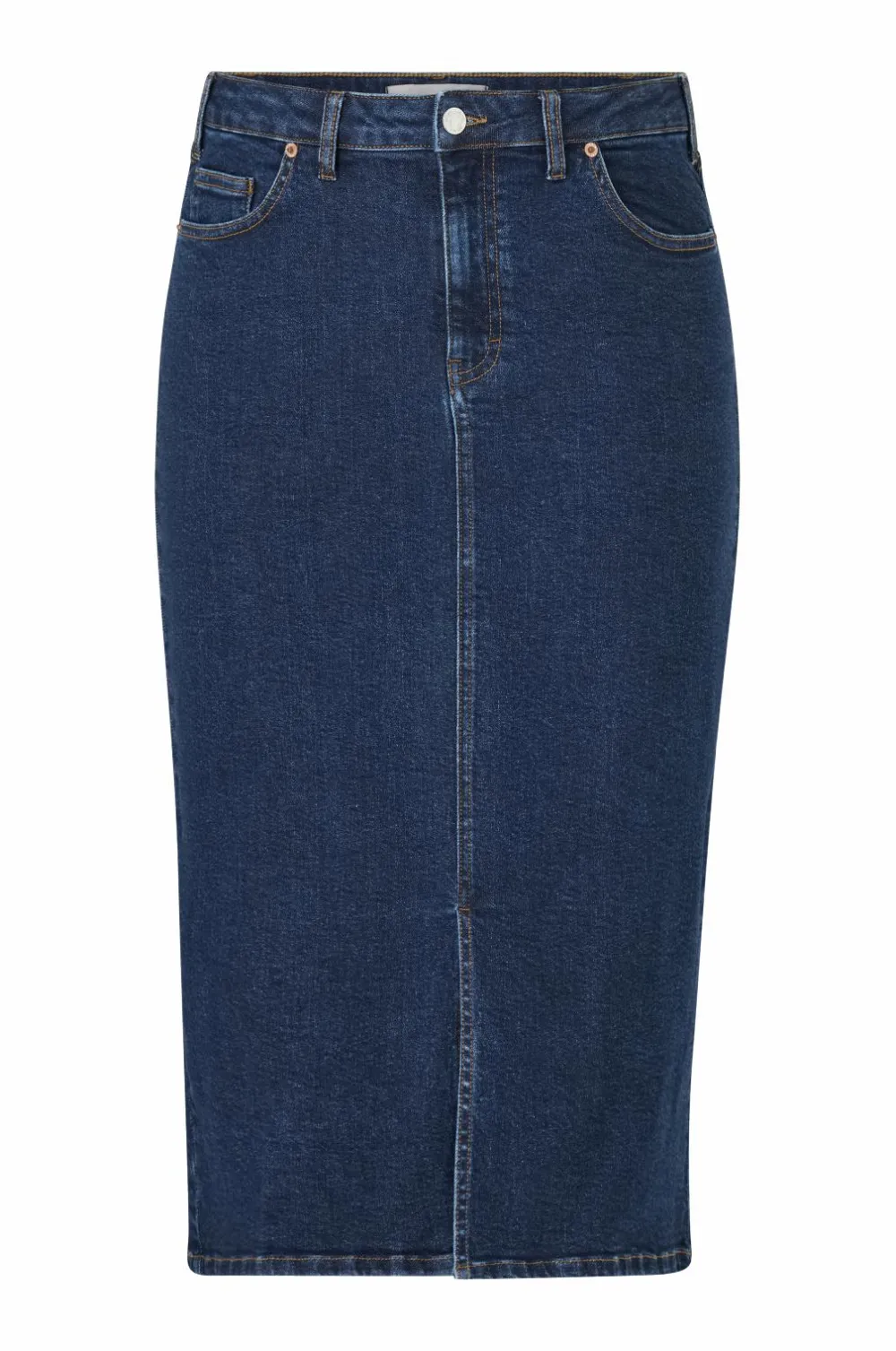 Ellos Nederdele>Plus collection Cowboynederdel Mørkeblå