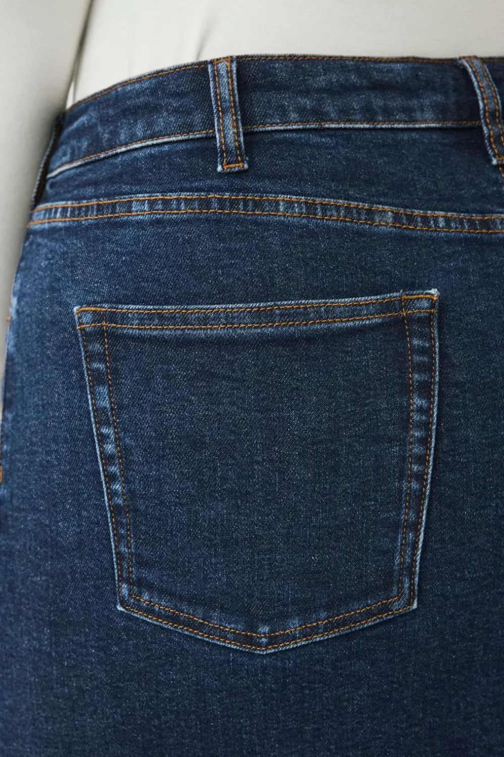 Ellos Nederdele>Plus collection Cowboynederdel Mørkeblå