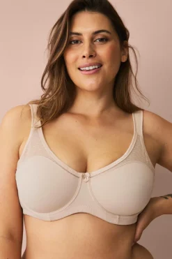 Ellos Bh'Er>Plus collection Bøjle-bh med formstøbte, forede skåle Beige