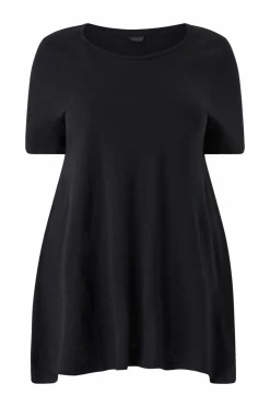 Ellos Plus collection Tunika med rund hals Sort Discount