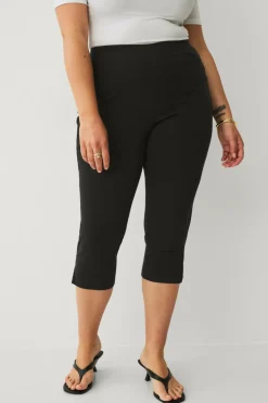 Ellos Bukser>Plus collection Capri treggings Sort