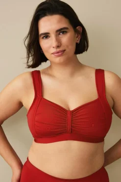 Ellos Bikinier & Bikinidele>Plus collection Blød bikini-bh Rød
