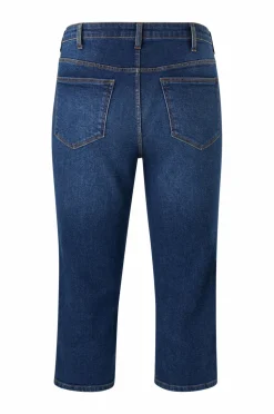 Ellos Plus collection Caprijeans Mørkeblå Best
