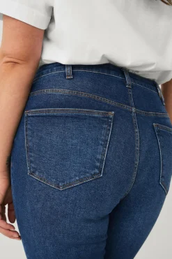 Ellos Plus collection Caprijeans Mørkeblå Best