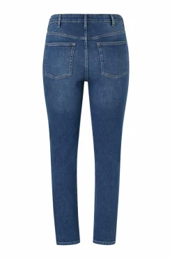 Ellos Plus collection slim jeans med høj talje Mid blue Sale