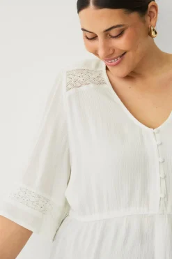 Ellos Plus collection Bluse Hvid