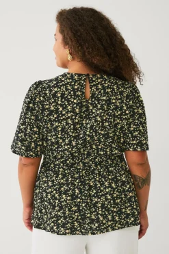 Ellos Plus collection Bluse Black Outlet