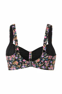 Ellos Plus collection Blød bikini-bh Sortblomstret Hot
