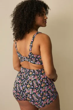 Ellos Plus collection Blød bikini-bh Sortblomstret Hot