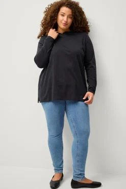 Ellos Plus collection Sweatshirt med hætte Black mdf/metal Sale