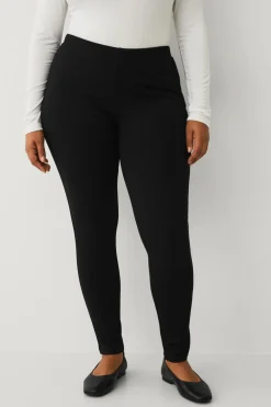 Ellos Plus collection Højtaljede leggings i punto sort New