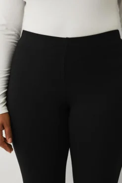 Ellos Plus collection Højtaljede leggings i punto sort New