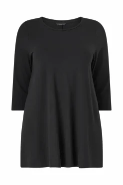 Ellos Plus collection Tunika i bomuld/viskose Sort Online
