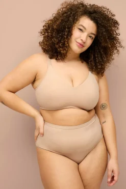 Ellos Plus collection Blød BH i mikrofiber Beige Online