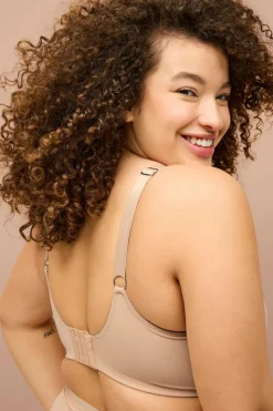 Ellos Plus collection Blød BH i mikrofiber Beige Online