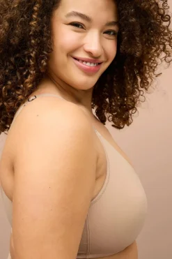 Ellos Plus collection Blød BH i mikrofiber Beige Online